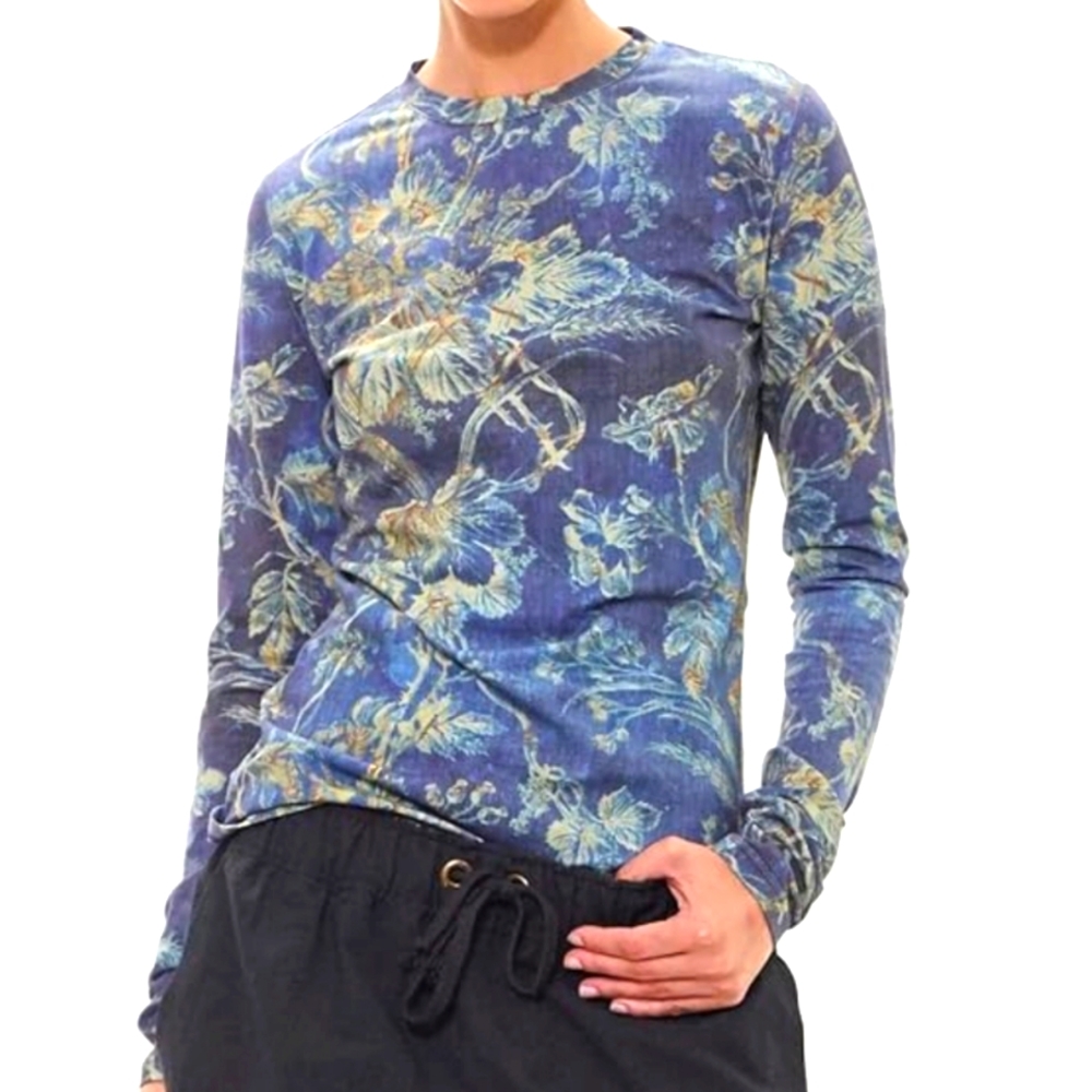 Gary Graham Floral Shirt Blue
